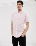 Ben Sherman Short Sleeved Oxford Shirt-pink