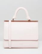 Ted Baker Textured Bar Top Handle Tote - Pink