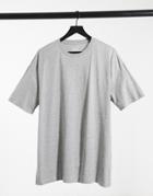 New Look Oversized T-shirt In Gray-grey