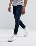 Abercrombie & Fitch Skinny Fit Jeans In Stretch Dark Wash - Blue