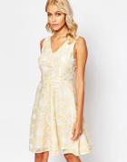 Traffic People Send Me No Flowers Lets Dance Dress In Floral Crochet - Peach