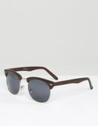 Jeepers Peepers Retro Sunglasses - Brown