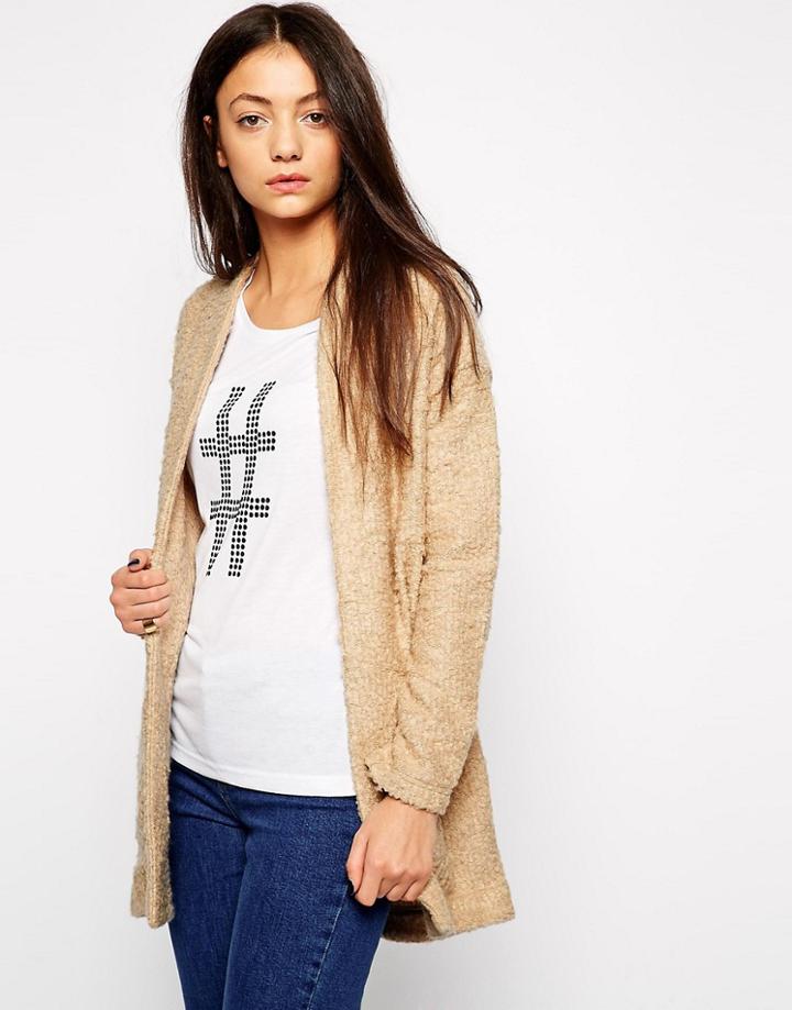 B.young Long Line Cardigan - Cream