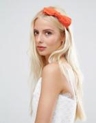 Johnny Loves Rosie Burnt Orange Big Bow Headband - Orange