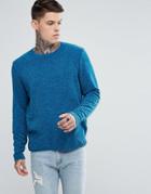 Asos Chenille Sweater In Turquoise - Blue