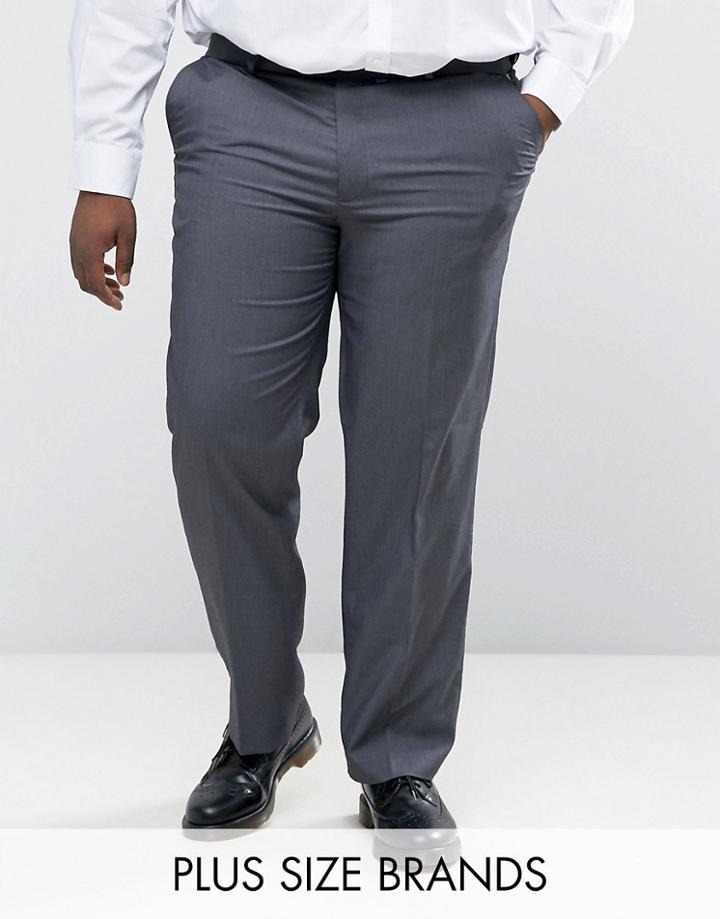 Duke Plus Smart Pants In Gray - Gray