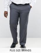 Duke Plus Smart Pants In Gray - Gray