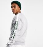 Russell Athletic Panel Crew Neck Sweatshirt In Green