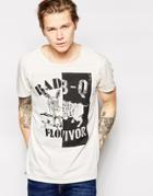 Scotch & Soda T-shirt With Bbq Print - White