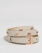 Ted Baker Micro Bow Belt - Gray