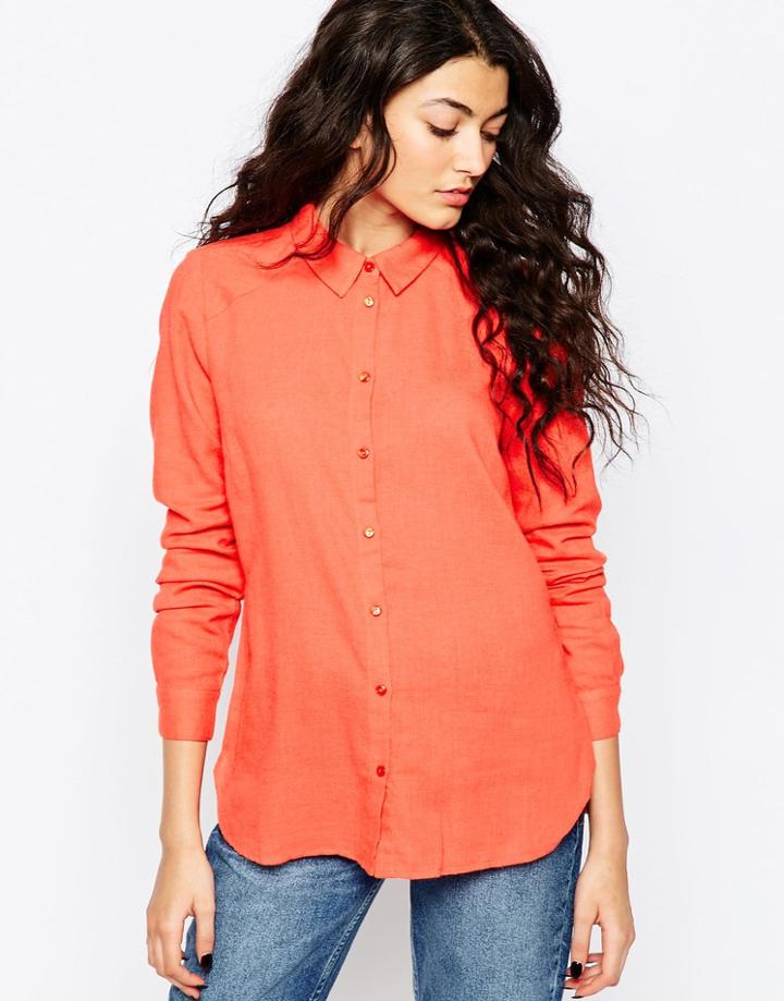 Vila Liza Shirt In Grenadine - Grenadine