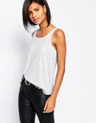 Vero Moda Basic Jersey Tank - Gray