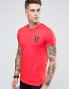 11 Degrees Logo T-shirt - Red