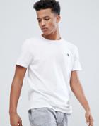 Abercrombie & Fitch Moose Icon Logo Crew Neck T-shirt In White