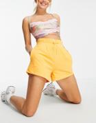 Chelsea Peers X Wellness Project Toggle Shorts In Orange - Part Of A Set