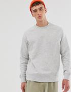 Weekday Paris Sweatshirt In Gray-grey