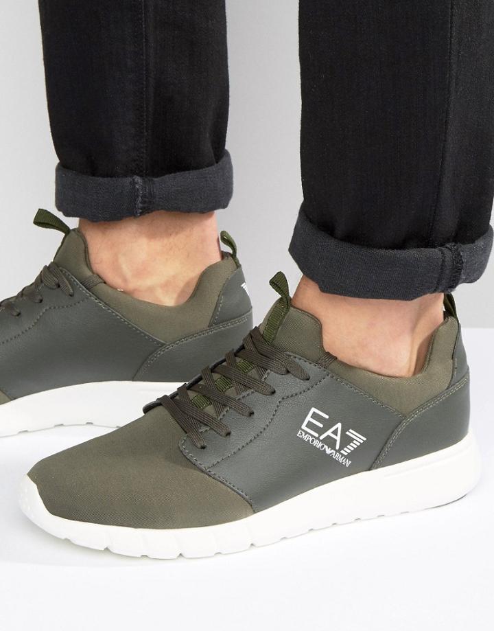 Ea7 Logo Racer Sneakers - Green