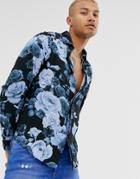 Bolongaro Trevor Floral Long Sleeve Shirt - Black