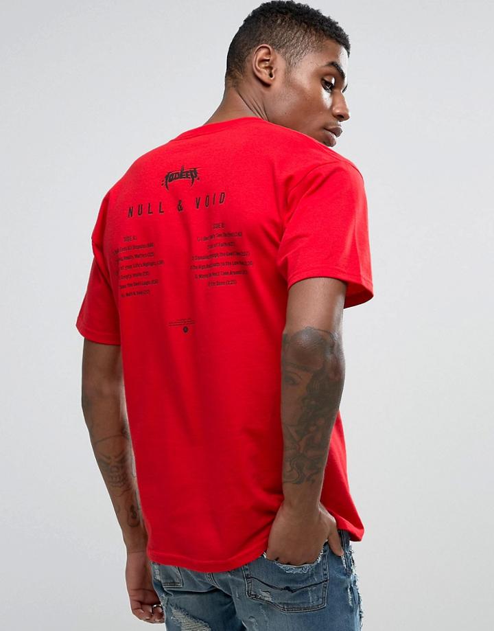 10 Deep T-shirt With Album Back Print - Red
