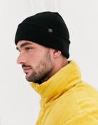 Consigned Color Block Beanie In Black