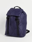 Svnx Quilted Nylon Backpack In Navy