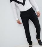 Heart & Dagger Skinny Pants In Linen - Black