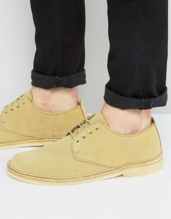 Clarks Orginal Suede Desert London Shoes - Beige
