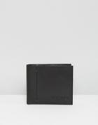 Ted Baker Wallet In Leather With Contrast Spine - Black