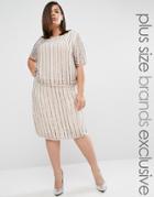 Truly You Embellished Midi Skirt Co-ord - Gray