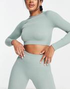 Hiit Seamless Top With Long Sleeve In Lilypad-green