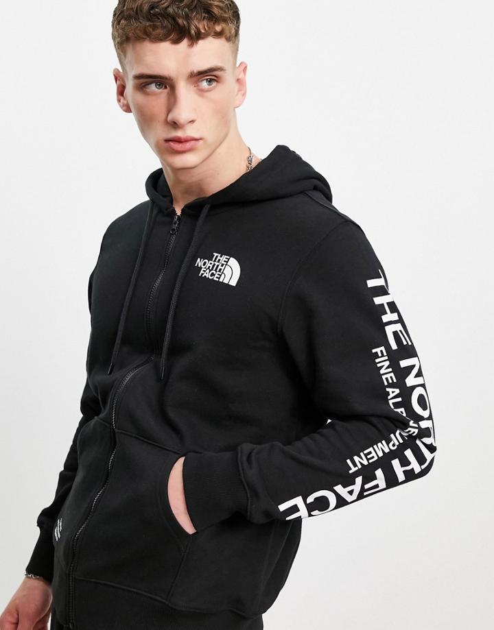 The North Face Brand Proud Full Zip Hoodie In Black