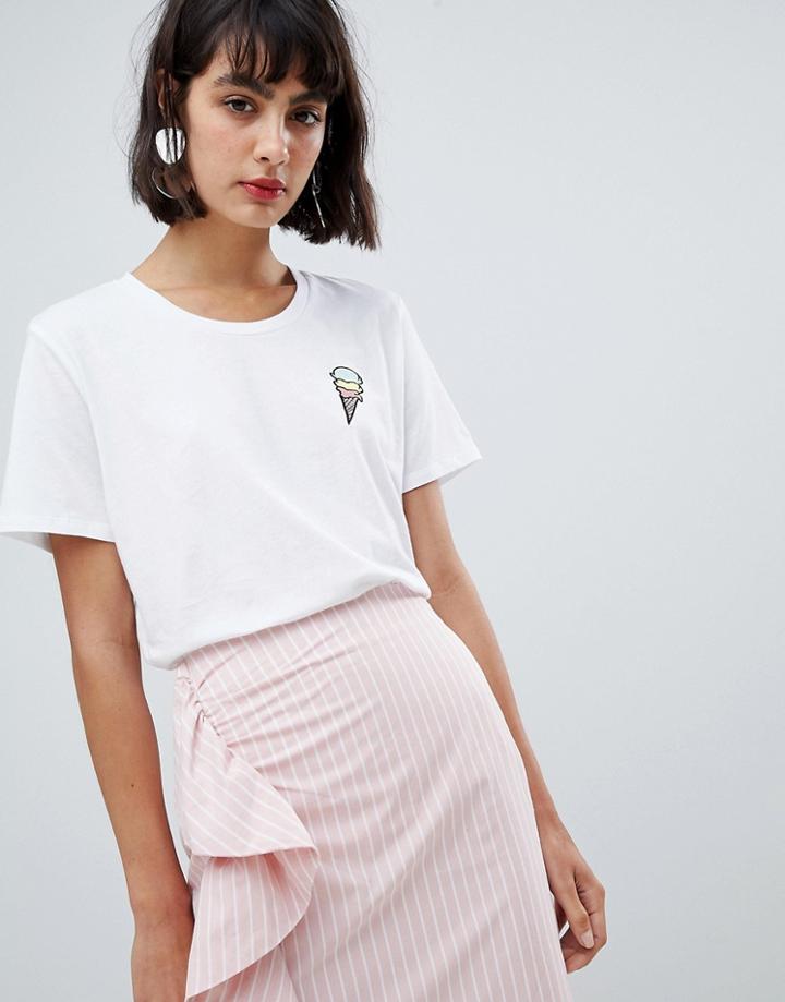 In Wear Sera Ice Cream T-shirt - White