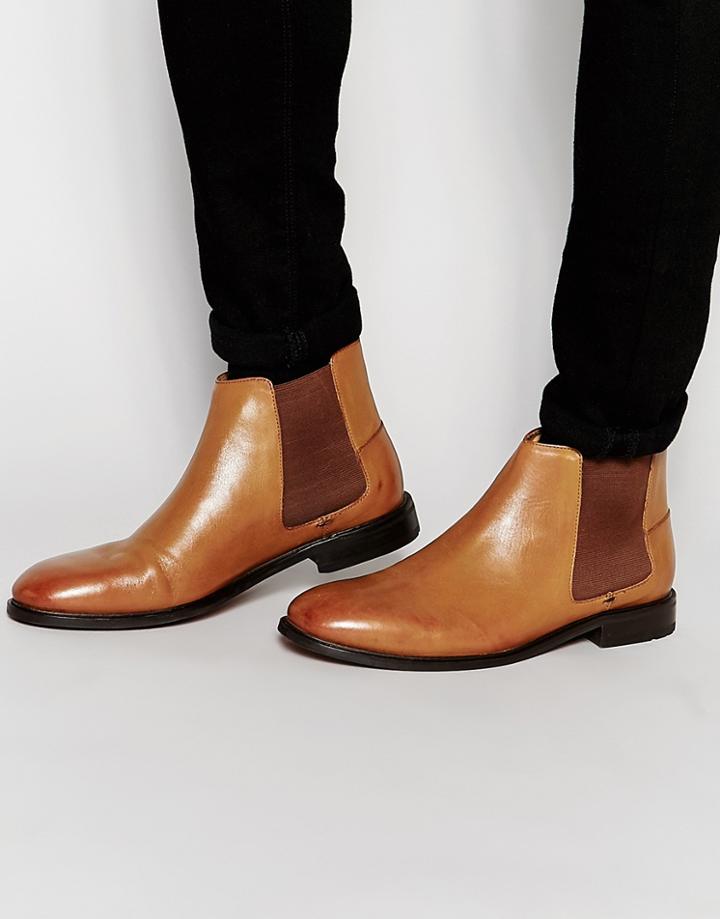 Ben Sherman Kris Chelsea Boots In Tan - Tan