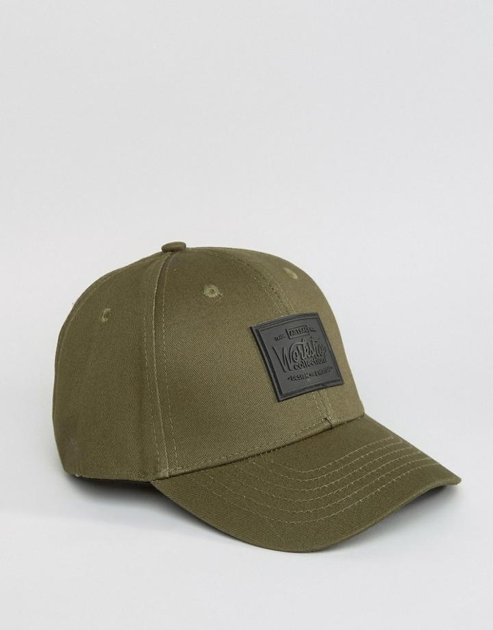 Artsac Workshop Baseball Cap In Khaki - Green