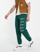 Carhartt Wip Orbit Sweat Pants In Green