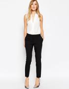 Asos Skinny Fit Ankle Grazer Pants - Black
