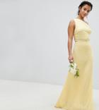 Tfnc Petite Embellished Maxi Bridesmaid Dress-yellow