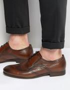 Hudson London Williston Leather Derby Brogues - Brown