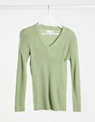 Gianni Feraud V Neck Sweater In Green