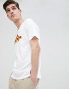 Only & Sons T-shirt With Pizza Print - White