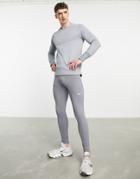 Nike Running Repel Challenger Leggings In Gray