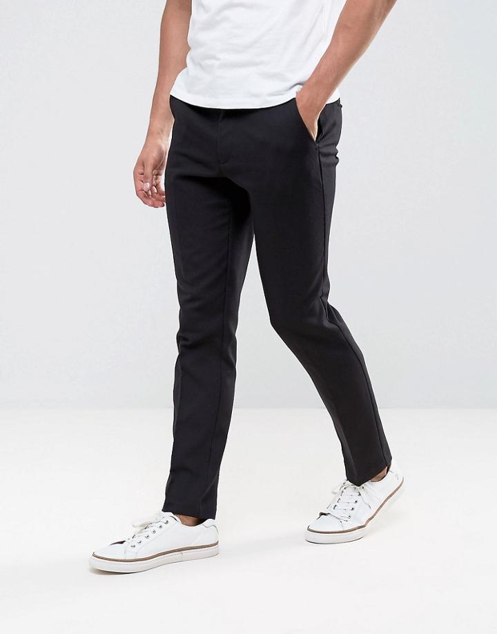 Farah Denby Rigid Hopsack Pants - Black