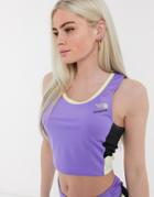 The North Face 90 Extreme Tank Crop Top In Purple