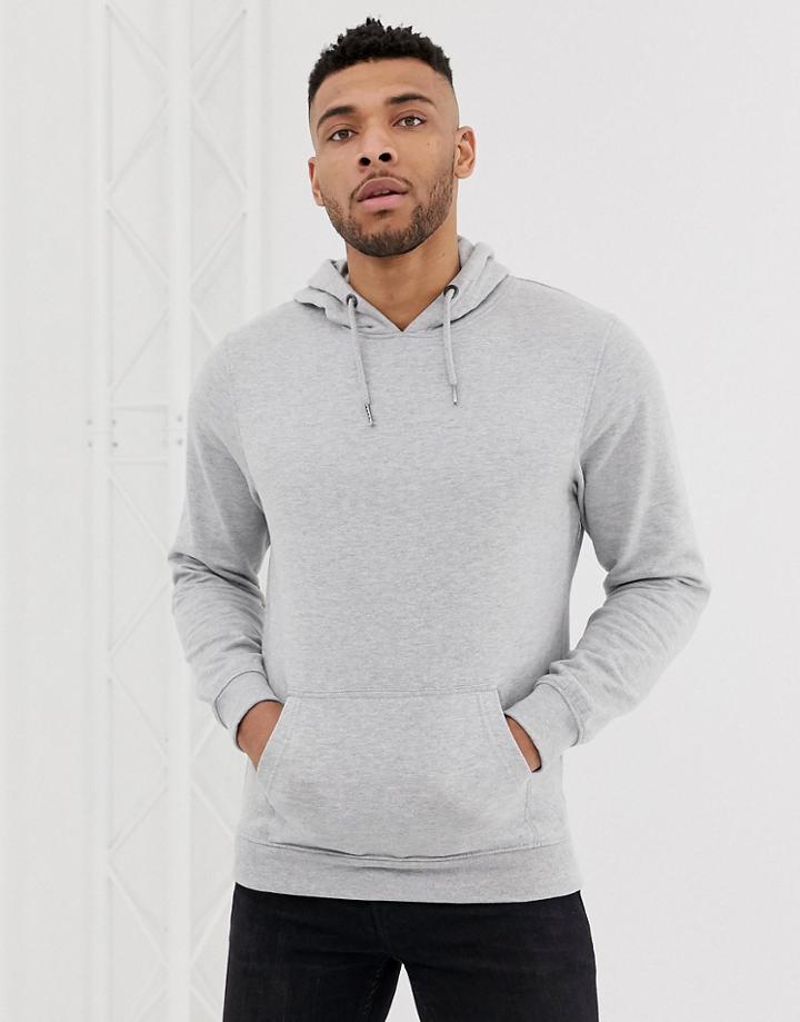 Soul Star Basic Hoodie In Gray - Gray