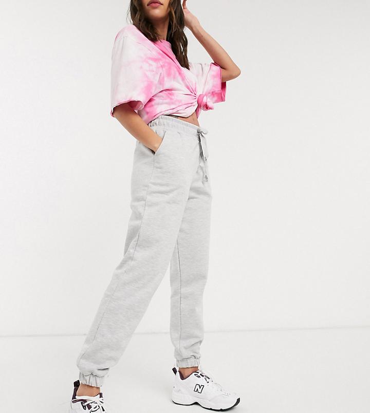 Collusion Skinny Sweatpants In Gray Marl-grey