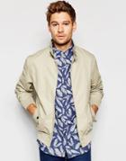 Brave Soul Cotton Harrington Jacket - Beige