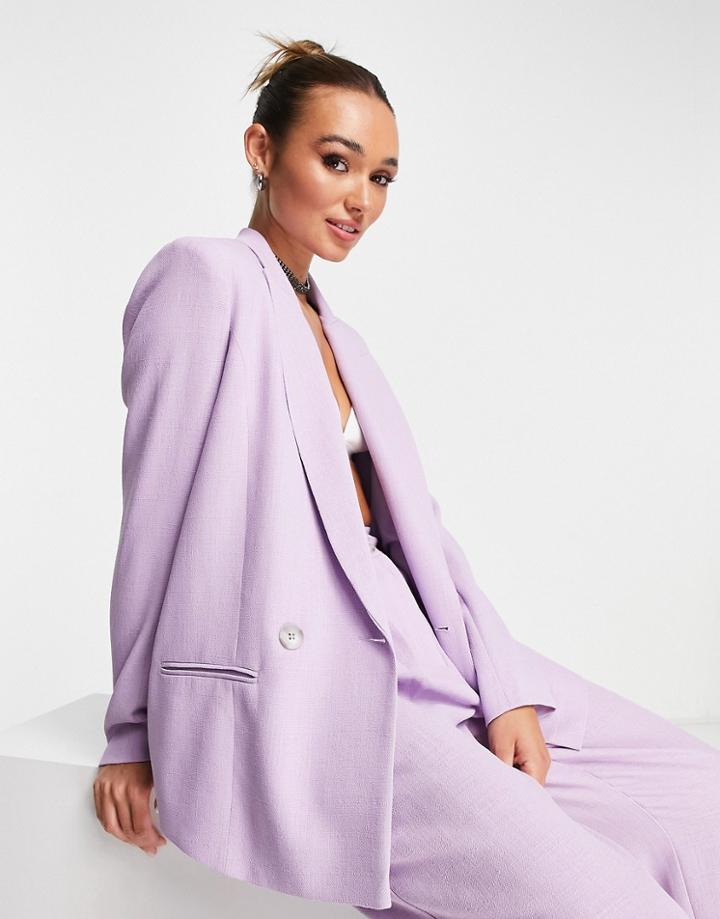 River Island Structured Blazer In Light Purple - Part Of A Set