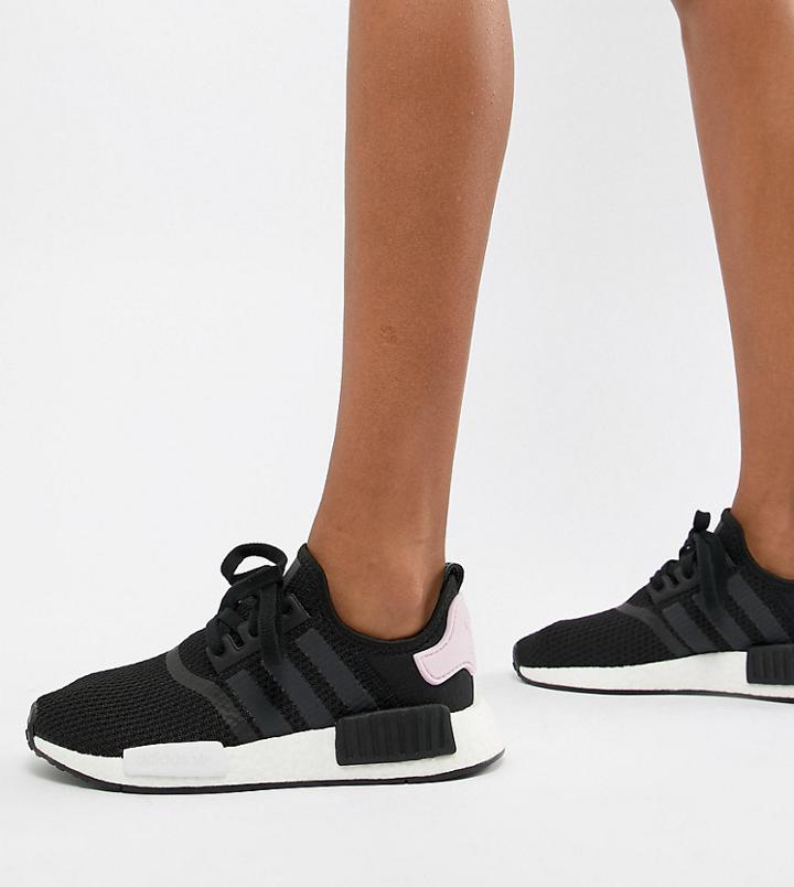Adidas Originals Nmd R1 Sneakers In Black And Pink - Black