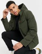 Levi's Arctic Cloth Rain Shell With Quilted Lining In Olive-green