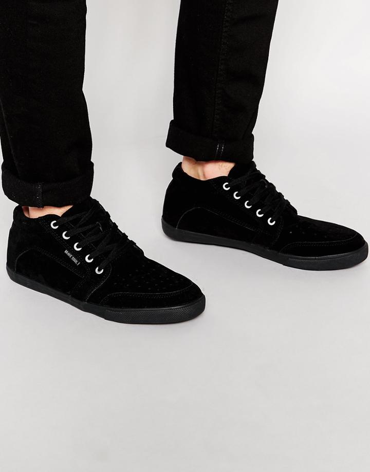 Brave Soul Hi Top Sneakers - Black